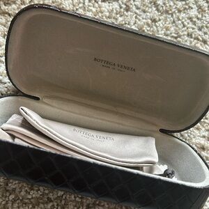 Bottega Veneta Brown Leather Sunglasses case
